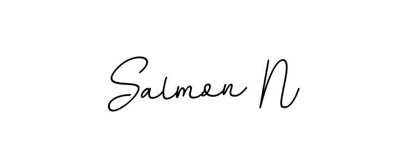 Once you've used our free online signature maker to create your best signature BallpointsItalic-DORy9 style, it's time to enjoy all of the benefits that Salmon N name signing documents. Salmon N signature style 11 images and pictures png