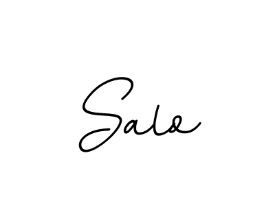 Design your own signature with our free online signature maker. With this signature software, you can create a handwritten (BallpointsItalic-DORy9) signature for name Salo. Salo signature style 11 images and pictures png
