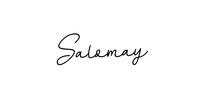 Design your own signature with our free online signature maker. With this signature software, you can create a handwritten (BallpointsItalic-DORy9) signature for name Salomay. Salomay signature style 11 images and pictures png