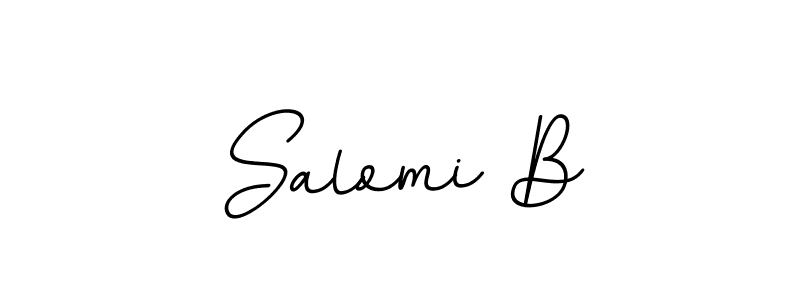 Create a beautiful signature design for name Salomi B. With this signature (BallpointsItalic-DORy9) fonts, you can make a handwritten signature for free. Salomi B signature style 11 images and pictures png