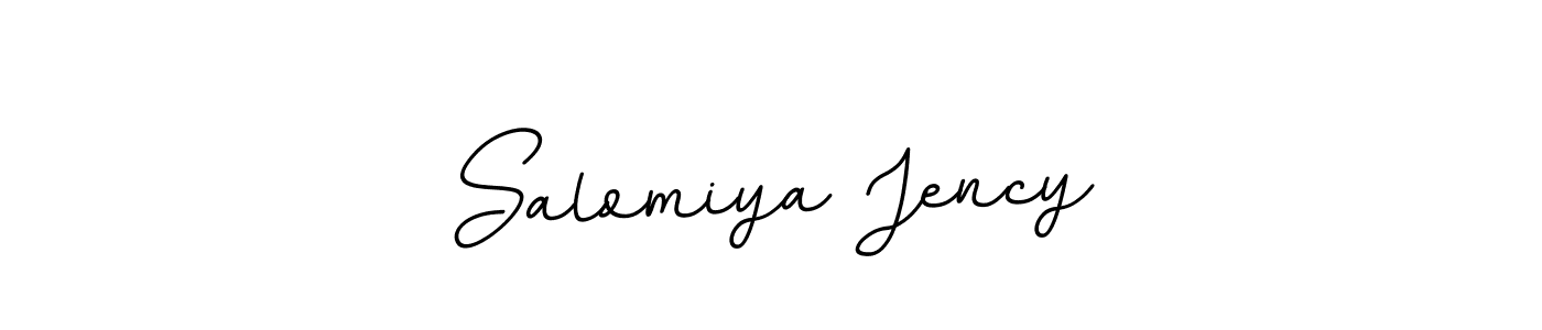 Create a beautiful signature design for name Salomiya Jency. With this signature (BallpointsItalic-DORy9) fonts, you can make a handwritten signature for free. Salomiya Jency signature style 11 images and pictures png
