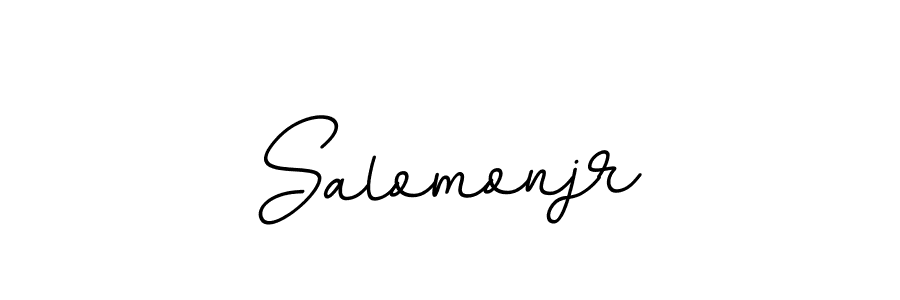 You should practise on your own different ways (BallpointsItalic-DORy9) to write your name (Salomonjr) in signature. don't let someone else do it for you. Salomonjr signature style 11 images and pictures png