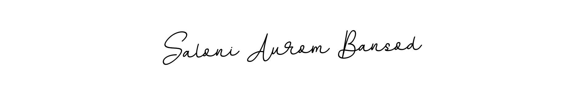 Design your own signature with our free online signature maker. With this signature software, you can create a handwritten (BallpointsItalic-DORy9) signature for name Saloni Aurom Bansod. Saloni Aurom Bansod signature style 11 images and pictures png