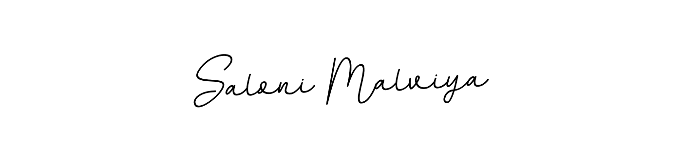 This is the best signature style for the Saloni Malviya name. Also you like these signature font (BallpointsItalic-DORy9). Mix name signature. Saloni Malviya signature style 11 images and pictures png
