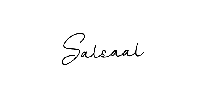 Design your own signature with our free online signature maker. With this signature software, you can create a handwritten (BallpointsItalic-DORy9) signature for name Salsaal. Salsaal signature style 11 images and pictures png