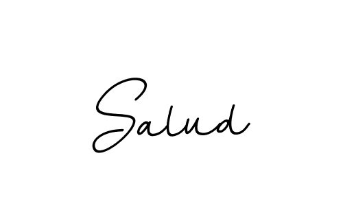 How to make Salud name signature. Use BallpointsItalic-DORy9 style for creating short signs online. This is the latest handwritten sign. Salud signature style 11 images and pictures png