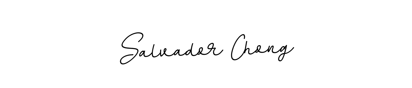 How to make Salvador Chong name signature. Use BallpointsItalic-DORy9 style for creating short signs online. This is the latest handwritten sign. Salvador Chong signature style 11 images and pictures png