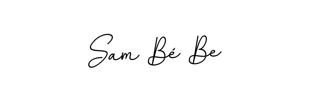 How to make Sam Bé Be name signature. Use BallpointsItalic-DORy9 style for creating short signs online. This is the latest handwritten sign. Sam Bé Be signature style 11 images and pictures png