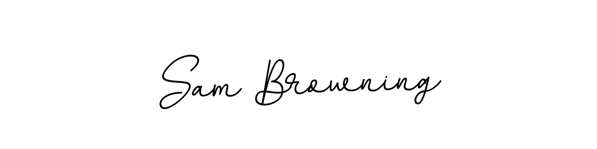 It looks lik you need a new signature style for name Sam Browning. Design unique handwritten (BallpointsItalic-DORy9) signature with our free signature maker in just a few clicks. Sam Browning signature style 11 images and pictures png