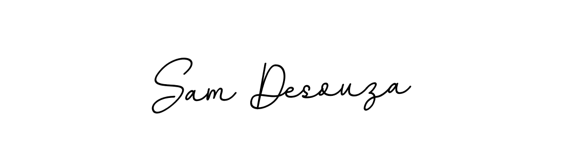 Design your own signature with our free online signature maker. With this signature software, you can create a handwritten (BallpointsItalic-DORy9) signature for name Sam Desouza. Sam Desouza signature style 11 images and pictures png