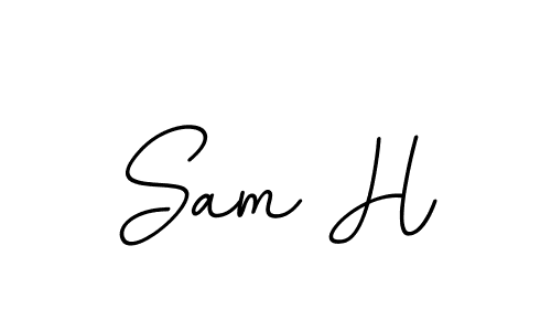How to Draw Sam H signature style? BallpointsItalic-DORy9 is a latest design signature styles for name Sam H. Sam H signature style 11 images and pictures png