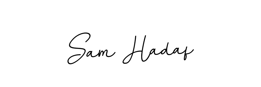 The best way (BallpointsItalic-DORy9) to make a short signature is to pick only two or three words in your name. The name Sam Hadaf include a total of six letters. For converting this name. Sam Hadaf signature style 11 images and pictures png