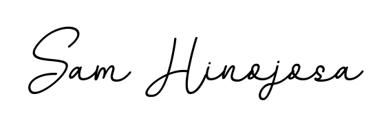 A classic penmanship look for Sam Hinojosa. The BallpointsItalic-DORy9 font brings timeless elegance and confidence to every signed document. Sam Hinojosa signature style 11 images and pictures png