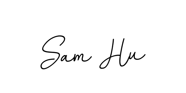 if you are searching for the best signature style for your name Sam Hu. so please give up your signature search. here we have designed multiple signature styles  using BallpointsItalic-DORy9. Sam Hu signature style 11 images and pictures png