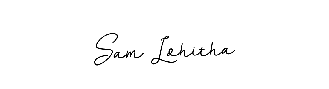 Also You can easily find your signature by using the search form. We will create Sam Lohitha name handwritten signature images for you free of cost using BallpointsItalic-DORy9 sign style. Sam Lohitha signature style 11 images and pictures png