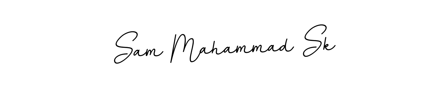 Design your own signature with our free online signature maker. With this signature software, you can create a handwritten (BallpointsItalic-DORy9) signature for name Sam Mahammad Sk. Sam Mahammad Sk signature style 11 images and pictures png