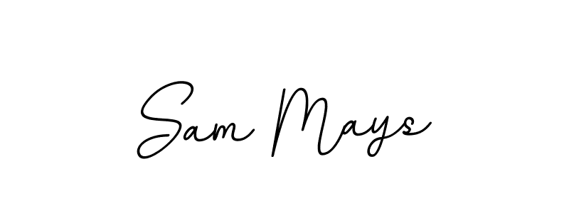 The best way (BallpointsItalic-DORy9) to make a short signature is to pick only two or three words in your name. The name Sam Mays include a total of six letters. For converting this name. Sam Mays signature style 11 images and pictures png