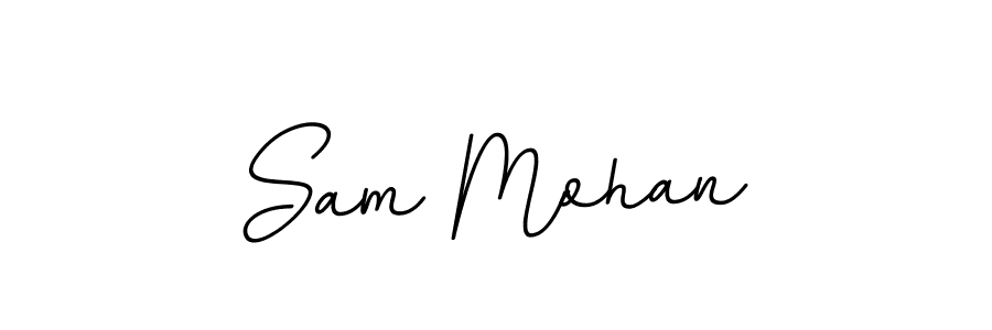 It looks lik you need a new signature style for name Sam Mohan. Design unique handwritten (BallpointsItalic-DORy9) signature with our free signature maker in just a few clicks. Sam Mohan signature style 11 images and pictures png