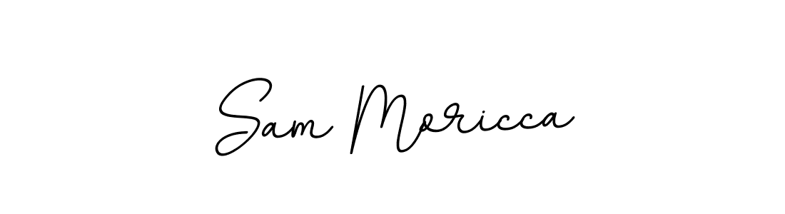 How to make Sam Moricca name signature. Use BallpointsItalic-DORy9 style for creating short signs online. This is the latest handwritten sign. Sam Moricca signature style 11 images and pictures png