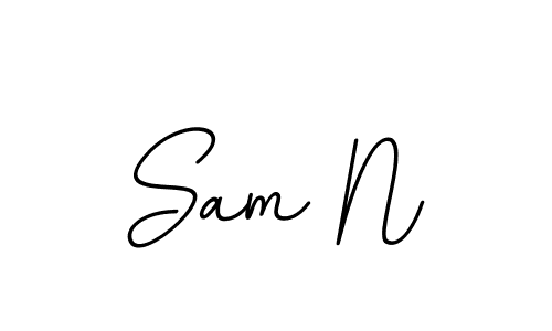 This is the best signature style for the Sam N name. Also you like these signature font (BallpointsItalic-DORy9). Mix name signature. Sam N signature style 11 images and pictures png