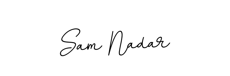 Make a beautiful signature design for name Sam Nadar. With this signature (BallpointsItalic-DORy9) style, you can create a handwritten signature for free. Sam Nadar signature style 11 images and pictures png