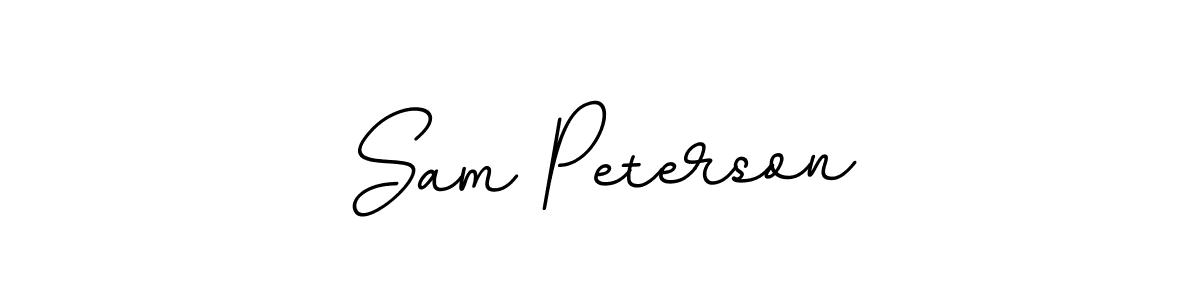 Design your own signature with our free online signature maker. With this signature software, you can create a handwritten (BallpointsItalic-DORy9) signature for name Sam Peterson. Sam Peterson signature style 11 images and pictures png