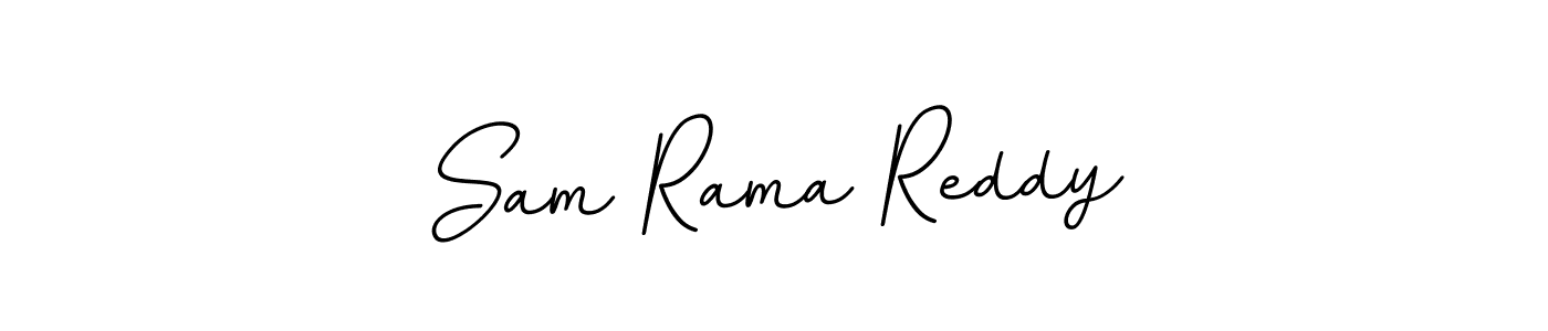 Make a beautiful signature design for name Sam Rama Reddy. With this signature (BallpointsItalic-DORy9) style, you can create a handwritten signature for free. Sam Rama Reddy signature style 11 images and pictures png