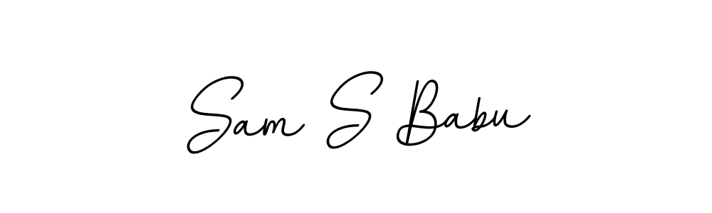 Make a beautiful signature design for name Sam S Babu. Use this online signature maker to create a handwritten signature for free. Sam S Babu signature style 11 images and pictures png