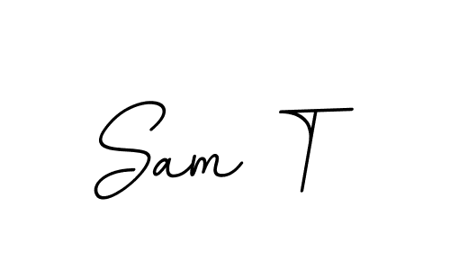 Check out images of Autograph of Sam T name. Actor Sam T Signature Style. BallpointsItalic-DORy9 is a professional sign style online. Sam T signature style 11 images and pictures png