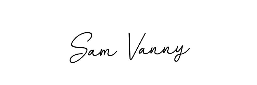You should practise on your own different ways (BallpointsItalic-DORy9) to write your name (Sam Vanny) in signature. don't let someone else do it for you. Sam Vanny signature style 11 images and pictures png