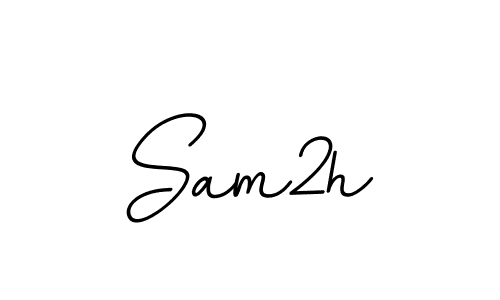 if you are searching for the best signature style for your name Sam2h. so please give up your signature search. here we have designed multiple signature styles  using BallpointsItalic-DORy9. Sam2h signature style 11 images and pictures png
