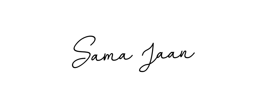 How to make Sama Jaan name signature. Use BallpointsItalic-DORy9 style for creating short signs online. This is the latest handwritten sign. Sama Jaan signature style 11 images and pictures png