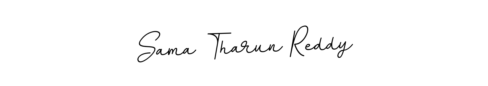Use a signature maker to create a handwritten signature online. With this signature software, you can design (BallpointsItalic-DORy9) your own signature for name Sama Tharun Reddy. Sama Tharun Reddy signature style 11 images and pictures png