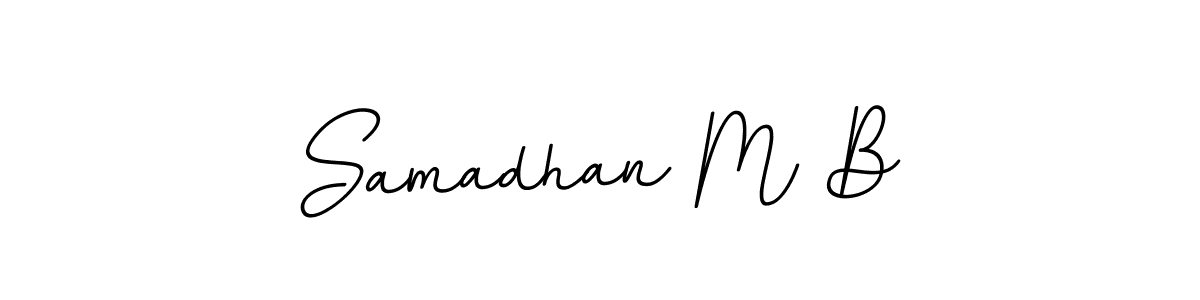 This is the best signature style for the Samadhan M B name. Also you like these signature font (BallpointsItalic-DORy9). Mix name signature. Samadhan M B signature style 11 images and pictures png