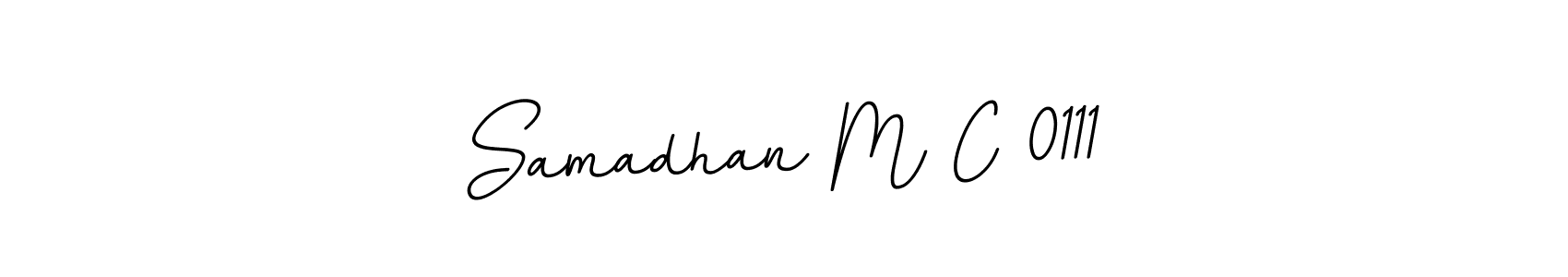 Make a beautiful signature design for name Samadhan M C 0111. With this signature (BallpointsItalic-DORy9) style, you can create a handwritten signature for free. Samadhan M C 0111 signature style 11 images and pictures png