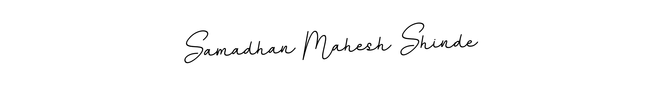 The best way (BallpointsItalic-DORy9) to make a short signature is to pick only two or three words in your name. The name Samadhan Mahesh Shinde include a total of six letters. For converting this name. Samadhan Mahesh Shinde signature style 11 images and pictures png
