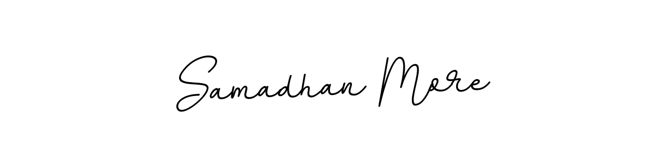 Design your own signature with our free online signature maker. With this signature software, you can create a handwritten (BallpointsItalic-DORy9) signature for name Samadhan More. Samadhan More signature style 11 images and pictures png