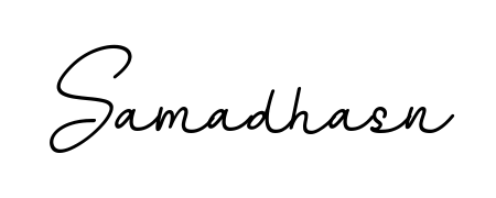 You should practise on your own different ways (BallpointsItalic-DORy9) to write your name (Samadhasn) in signature. Don't let someone else do it for you. Samadhasn signature style 11 images and pictures png