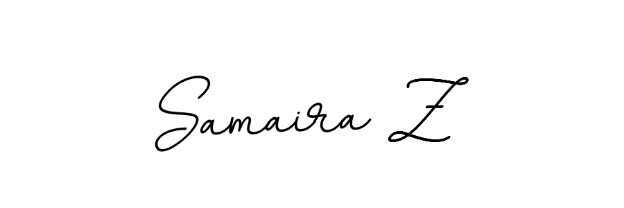 Design your own signature with our free online signature maker. With this signature software, you can create a handwritten (BallpointsItalic-DORy9) signature for name Samaira Z. Samaira Z signature style 11 images and pictures png