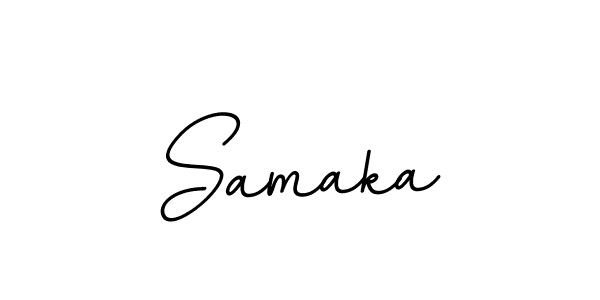 The best way (BallpointsItalic-DORy9) to make a short signature is to pick only two or three words in your name. The name Samaka include a total of six letters. For converting this name. Samaka signature style 11 images and pictures png