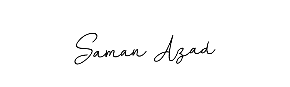 Saman Azad stylish signature style. Best Handwritten Sign (BallpointsItalic-DORy9) for my name. Handwritten Signature Collection Ideas for my name Saman Azad. Saman Azad signature style 11 images and pictures png