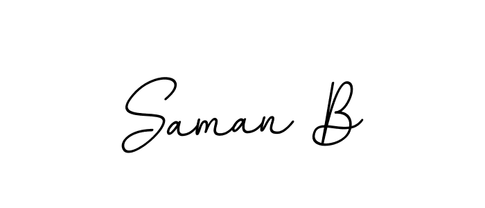 Check out images of Autograph of Saman B name. Actor Saman B Signature Style. BallpointsItalic-DORy9 is a professional sign style online. Saman B signature style 11 images and pictures png