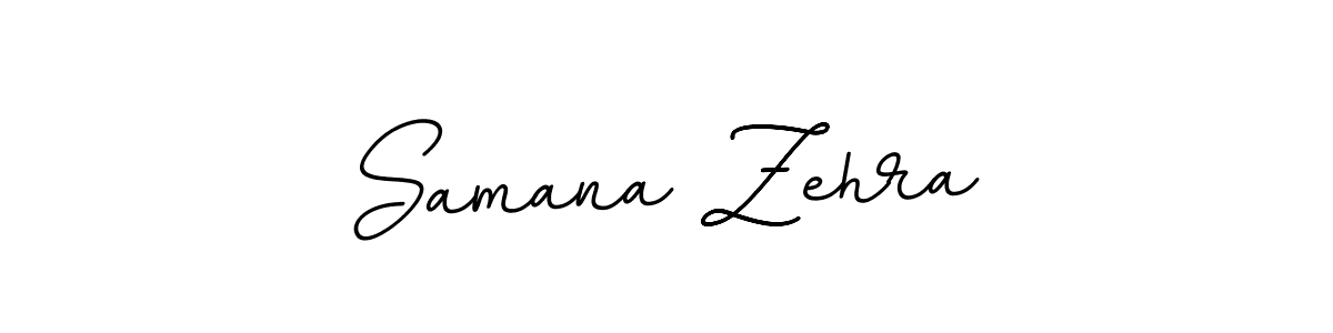 Make a beautiful signature design for name Samana Zehra. With this signature (BallpointsItalic-DORy9) style, you can create a handwritten signature for free. Samana Zehra signature style 11 images and pictures png