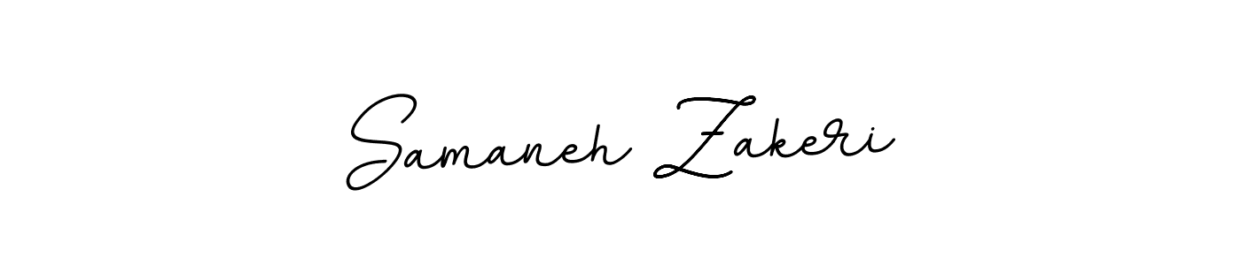 Create a beautiful signature design for name Samaneh Zakeri. With this signature (BallpointsItalic-DORy9) fonts, you can make a handwritten signature for free. Samaneh Zakeri signature style 11 images and pictures png