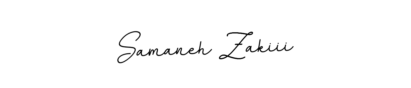 Use a signature maker to create a handwritten signature online. With this signature software, you can design (BallpointsItalic-DORy9) your own signature for name Samaneh Zakiii. Samaneh Zakiii signature style 11 images and pictures png