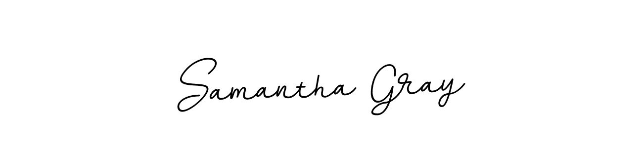 How to make Samantha Gray name signature. Use BallpointsItalic-DORy9 style for creating short signs online. This is the latest handwritten sign. Samantha Gray signature style 11 images and pictures png