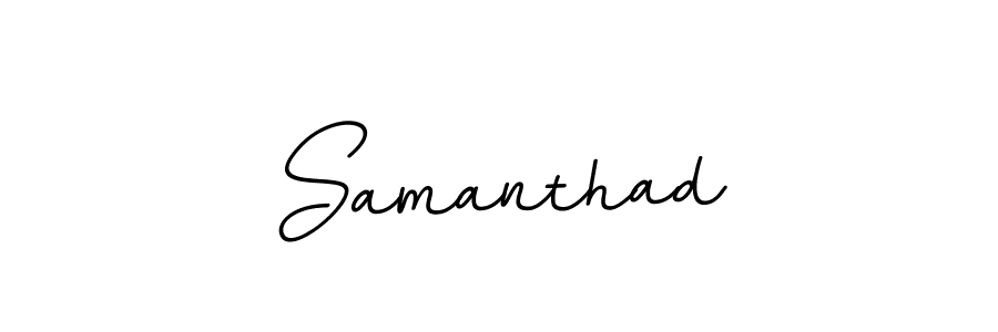 Design your own signature with our free online signature maker. With this signature software, you can create a handwritten (BallpointsItalic-DORy9) signature for name Samanthad. Samanthad signature style 11 images and pictures png