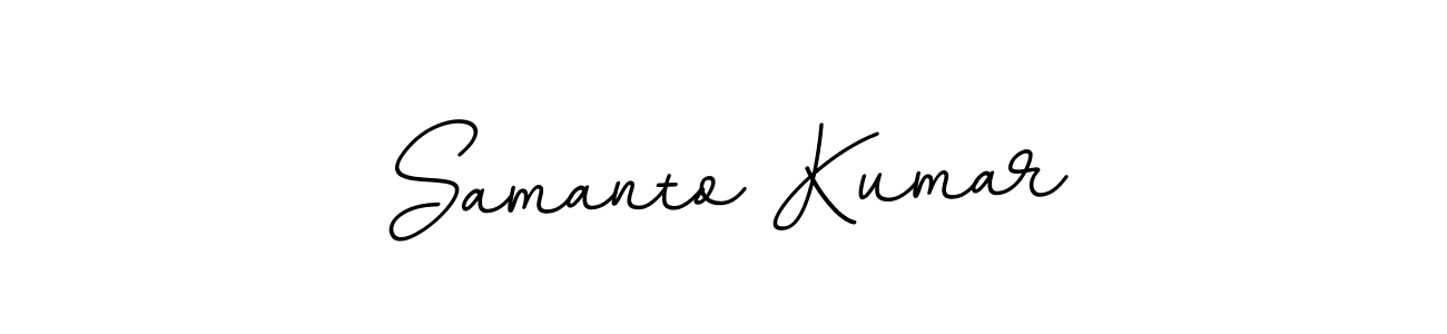 Make a beautiful signature design for name Samanto Kumar. With this signature (BallpointsItalic-DORy9) style, you can create a handwritten signature for free. Samanto Kumar signature style 11 images and pictures png