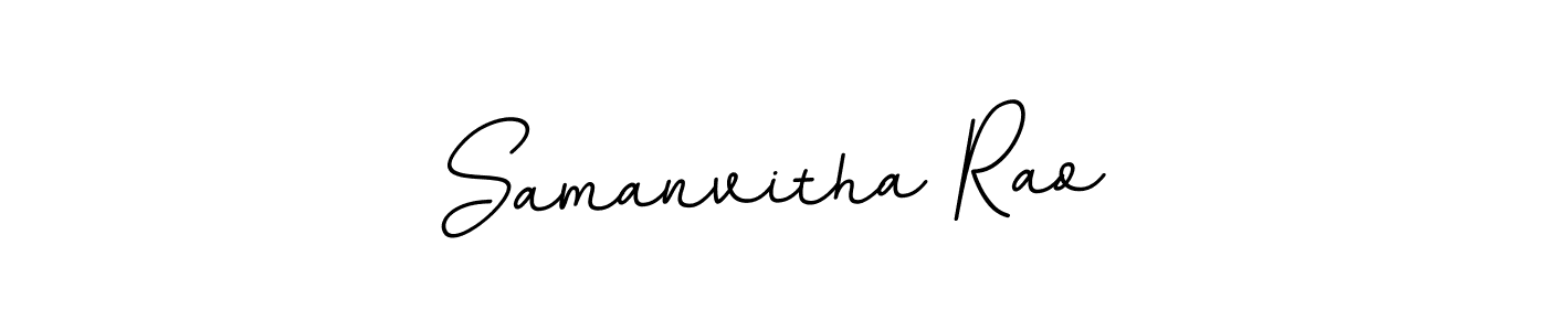 How to make Samanvitha Rao name signature. Use BallpointsItalic-DORy9 style for creating short signs online. This is the latest handwritten sign. Samanvitha Rao signature style 11 images and pictures png