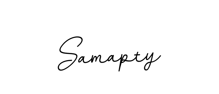 Design your own signature with our free online signature maker. With this signature software, you can create a handwritten (BallpointsItalic-DORy9) signature for name Samapty. Samapty signature style 11 images and pictures png